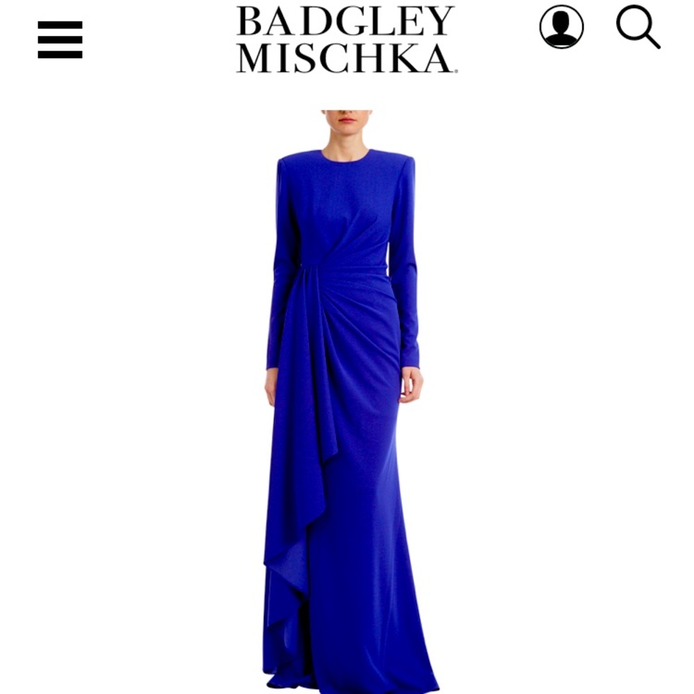NWT Badgley Mischa Size 12 Royal Blue Formal Dress